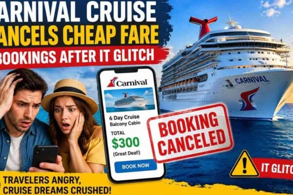 Carnival Cruise Cancels Cheap Fare Bookings After IT Glitch