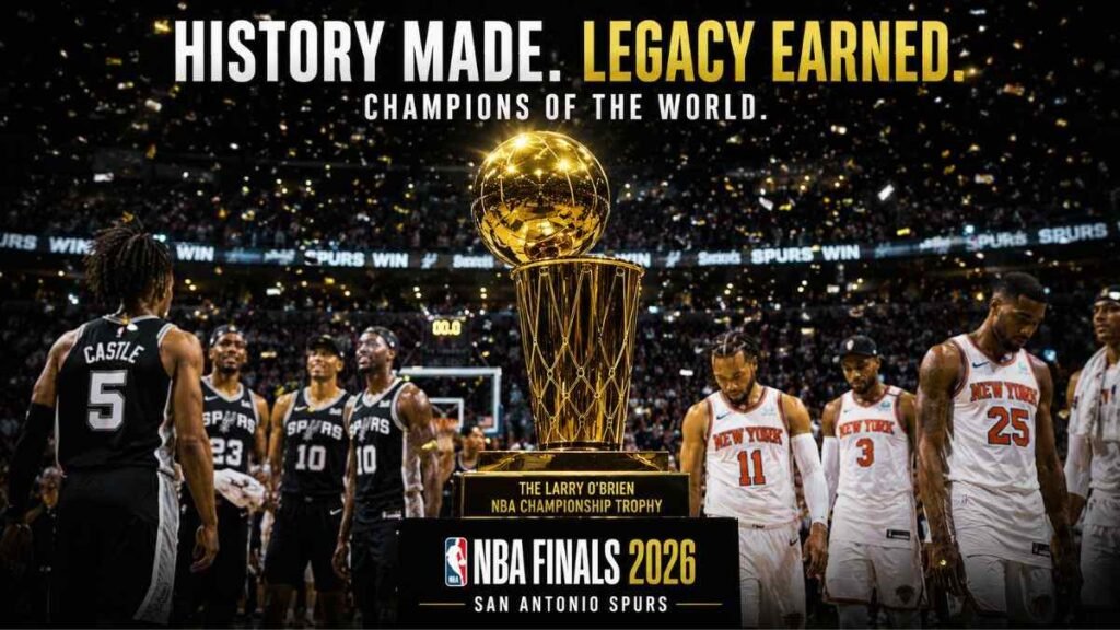 Final look at the NBA Finals 2026 championship showdown between the Spurs and Knicks.