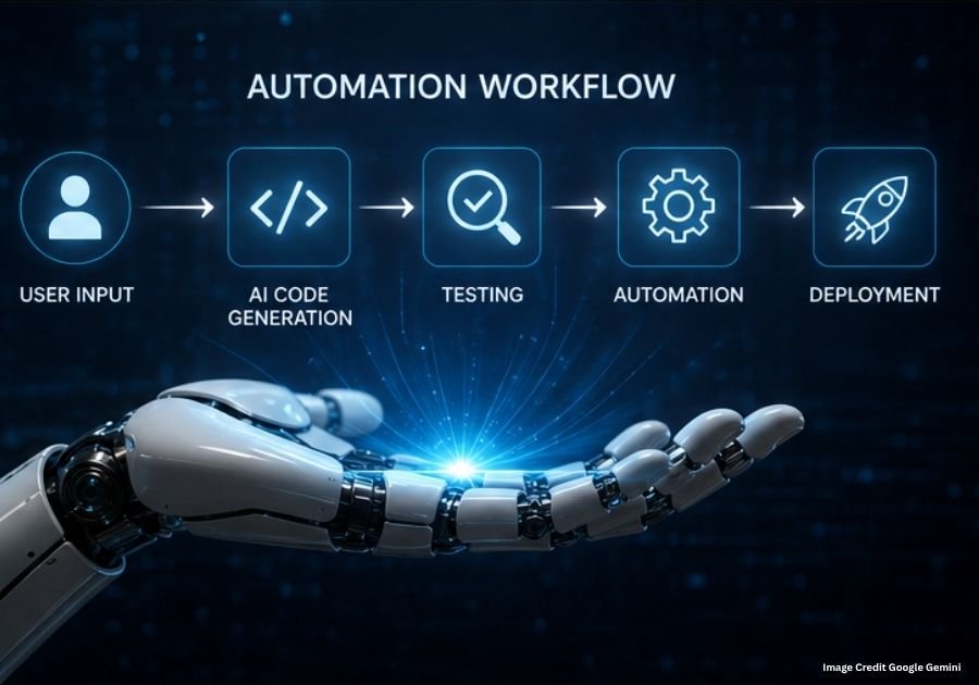AI coding assistant generating software code automatically