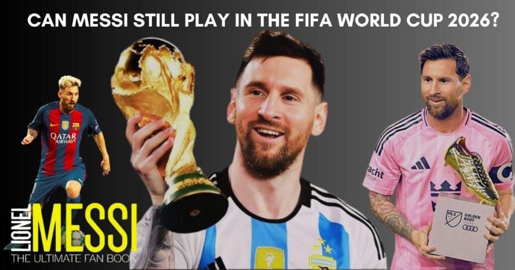 Messi emotional World Cup 2026 farewell style football image.