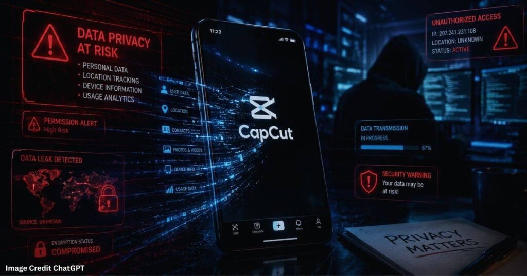 Privacy and cybersecurity concerns surrounding the CapCut app in 2026.