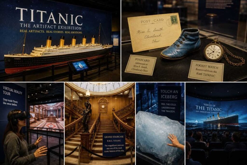 Real Titanic artifacts recovered from the Atlantic Ocean on display