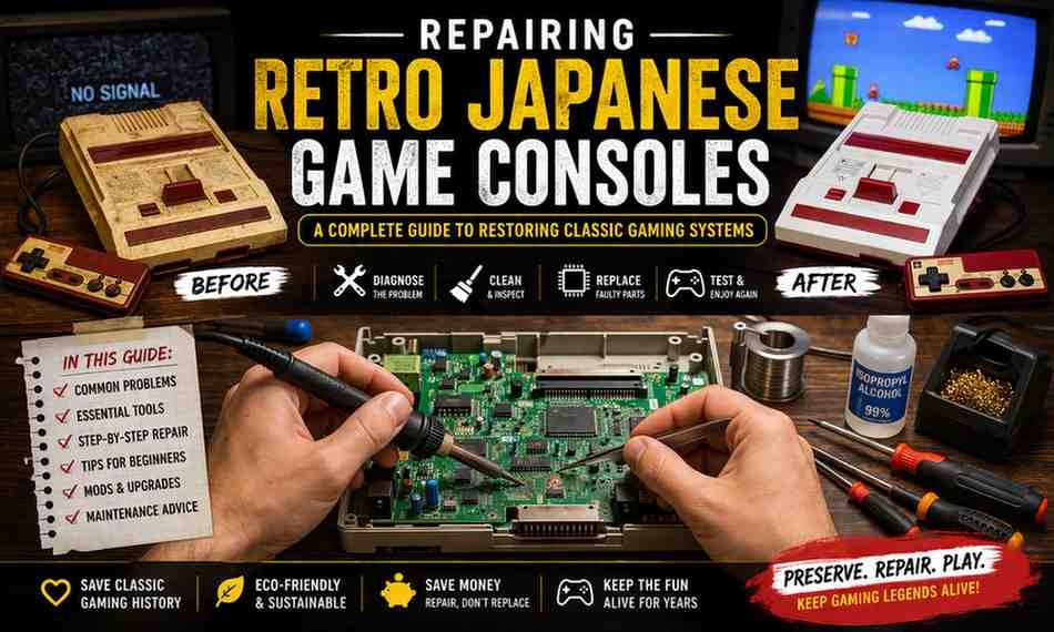 Repairing retro Japanese game consoles step-by-step