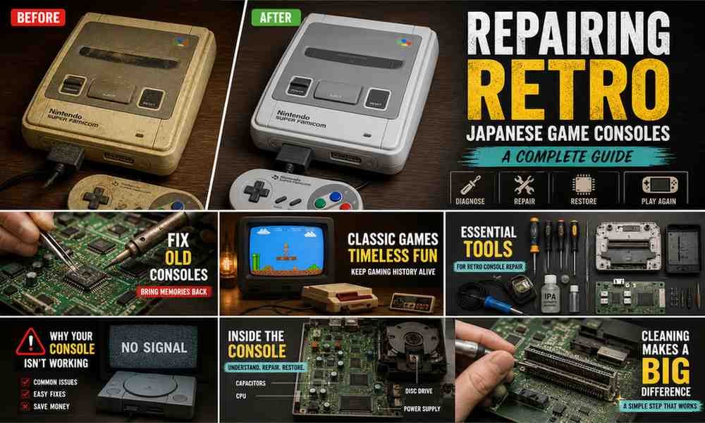 Repairing retro Japanese game consoles step-by-step