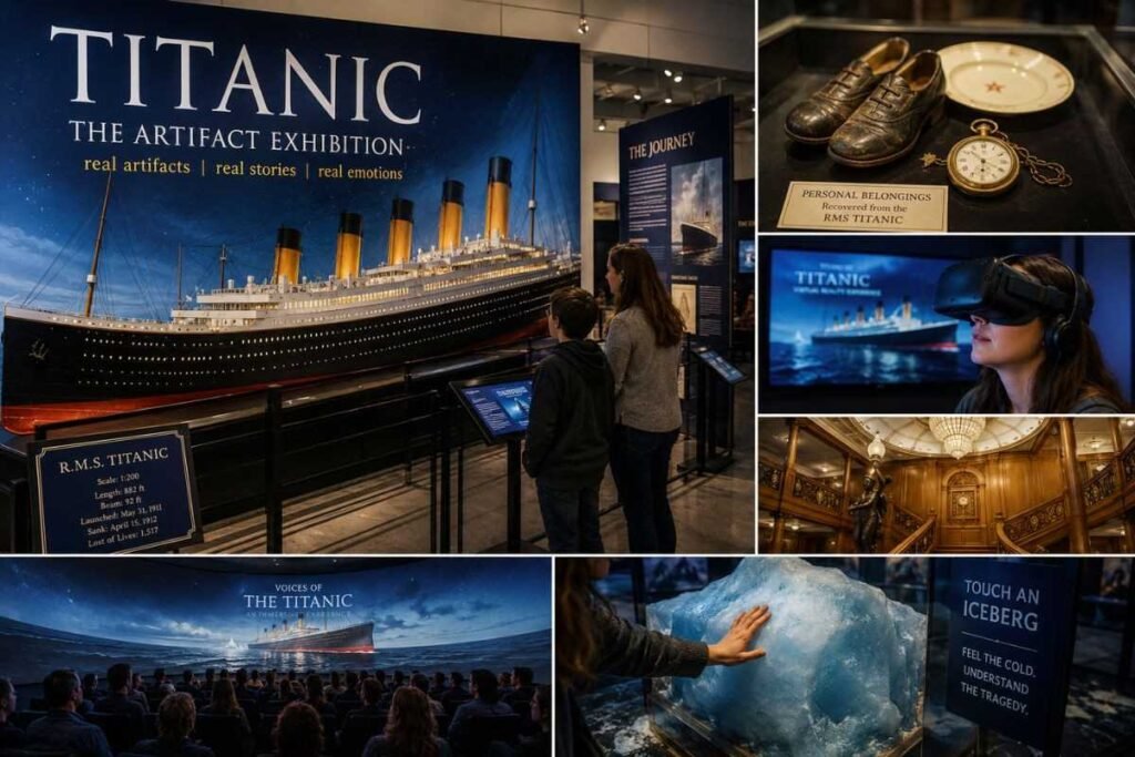 Titanic Artifact Exhibition entrance at Great Lakes Science Center Cleveland