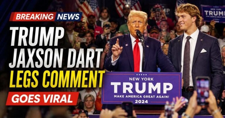 Trump Jaxson Dart legs comment during viral New York rally speech