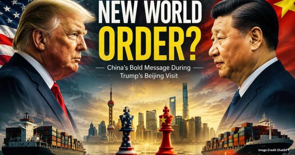 Trump and Xi Jinping discussing trade agreements during the US-China summit.
