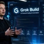 Elon Musk presenting Grok Build AI coding and automation platform