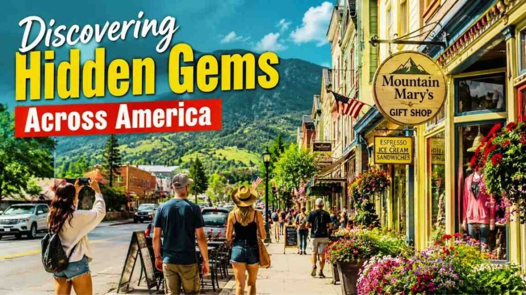 Travelers exploring a hidden small-town destination in the United States.