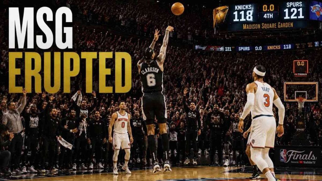 Jordan Clarkson clutch three-pointer in NBA Finals Game 3