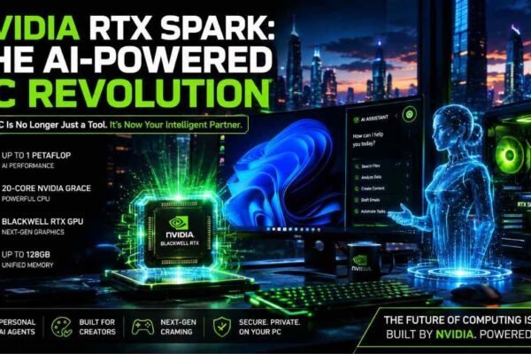 NVIDIA RTX Spark AI-powered Windows PC revolution concept image