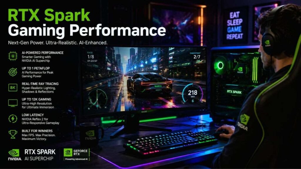 NVIDIA RTX Spark delivering high-performance AI-powered gaming.