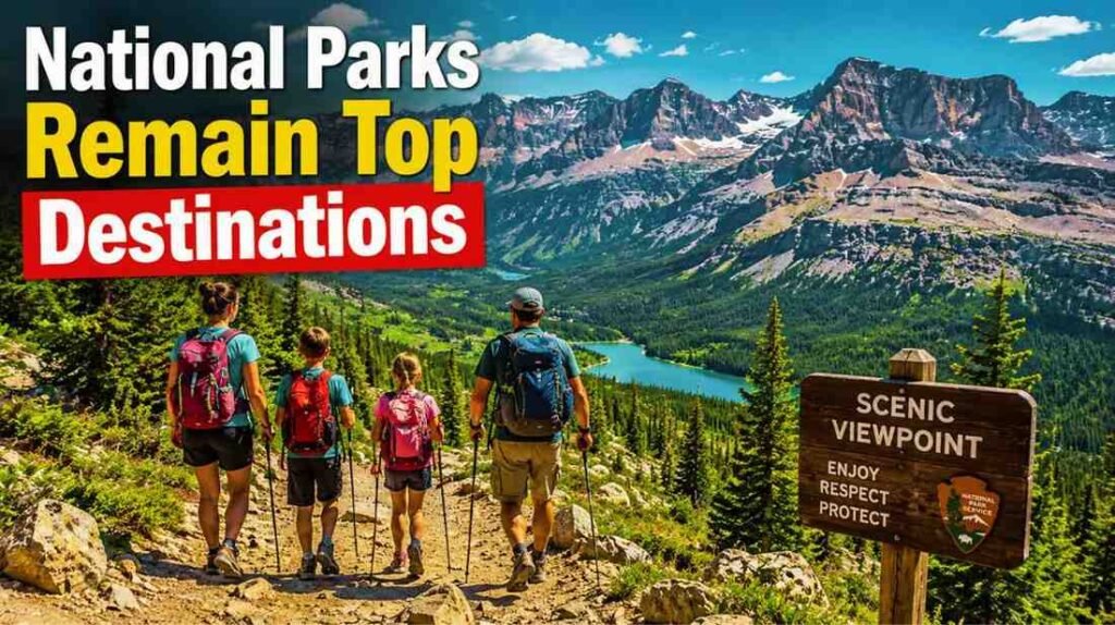 Visitors hiking in a popular U.S. national park during 2026.