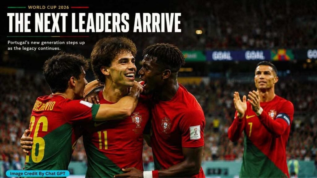 Young Portugal players celebrating during World Cup 2026