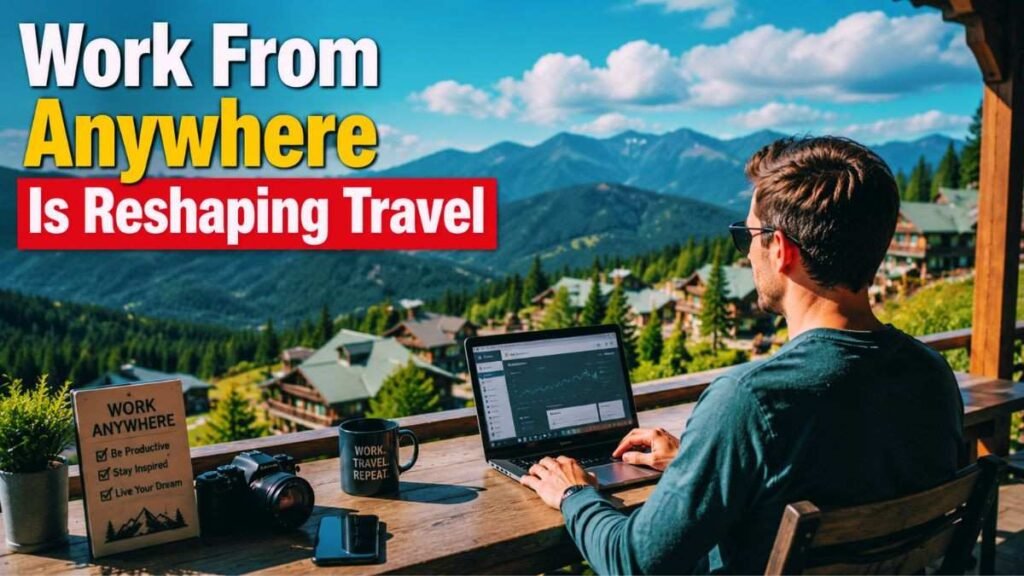 Remote professional working while traveling in the United States.