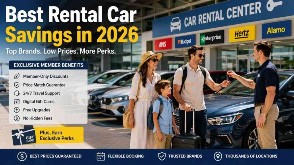 Rental car deals available through Costco Travel.