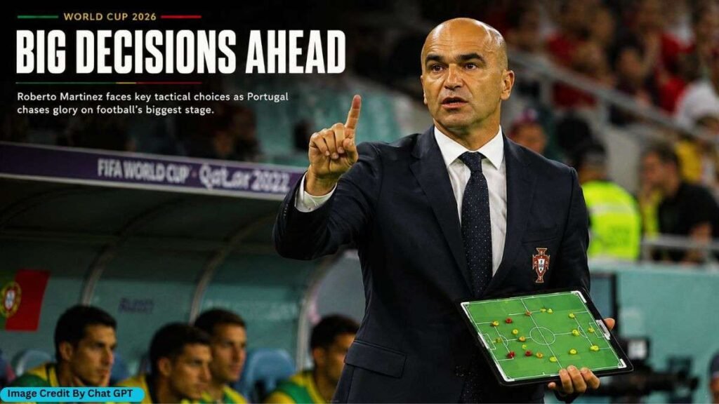 Roberto Martinez coaching Portugal during FIFA World Cup 2026