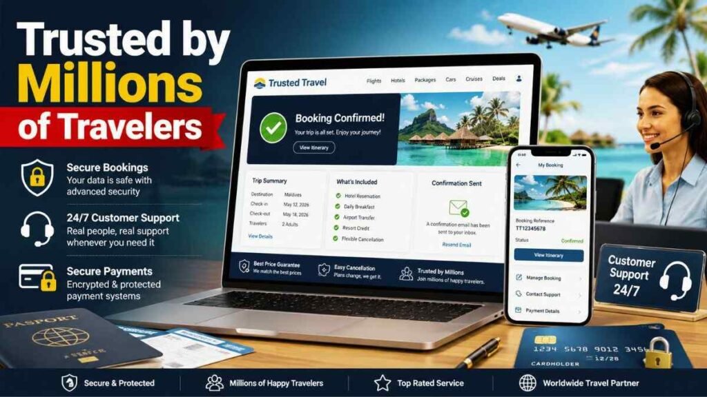 Secure and reliable travel booking through Costco Travel.