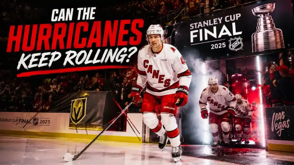 Carolina Hurricanes prepare for the next Stanley Cup Final game in Las Vegas.