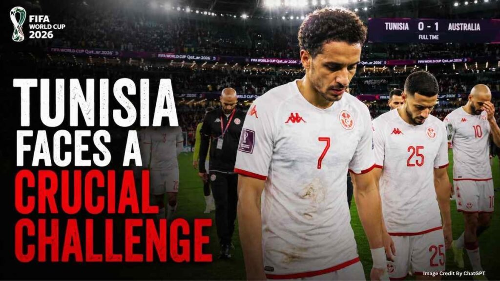 Tunisia players react after a difficult World Cup 2026 defeat against Sweden
