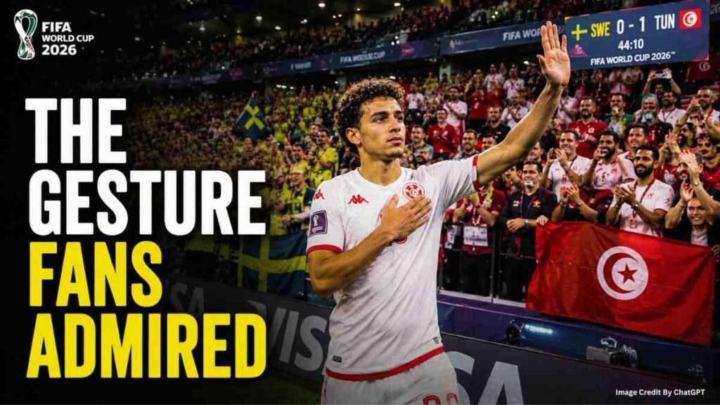 Football fans applaud Yasin Ayari's respectful reaction after scoring against Tunisia