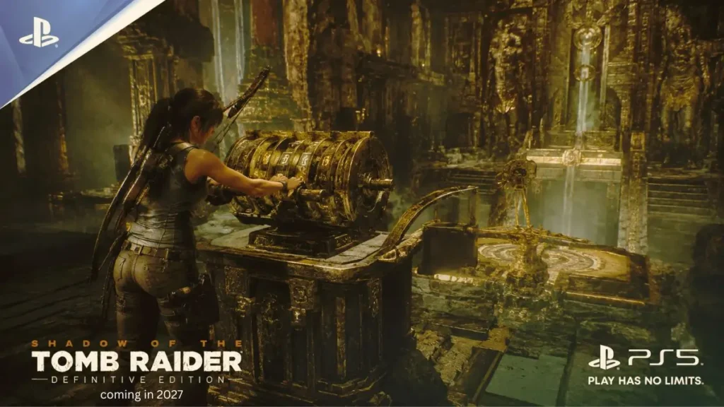 Tomb Raider Legacy of Atlantis gameplay featuring puzzle-solving and exploration.